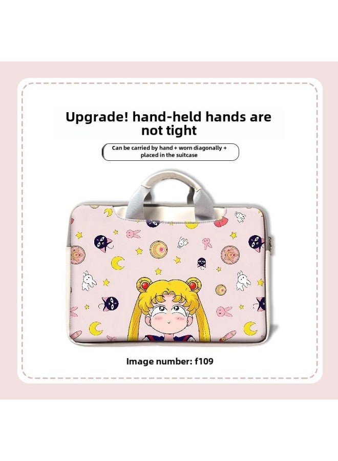 Suitable For Cartoon Painted Laptop Bag Men's And Women's Cartoon Cute Computer Sleeve Bag For Mac Huawei Glory-Color:RR-174-Applicable Model:12 Inch - Image 5